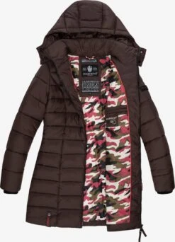 Marikoo Manteaux Courts Manteau D’hiver Abendsternchen Femme Chocolat -Veste Mode d78469246ccf06213ce9f6d03691485b