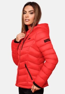 Marikoo Vestes De Mi-saison Veste Mi-saison Kuala Femme Rouge Néon -Veste Mode d807eae4bed947359978708946774ff1