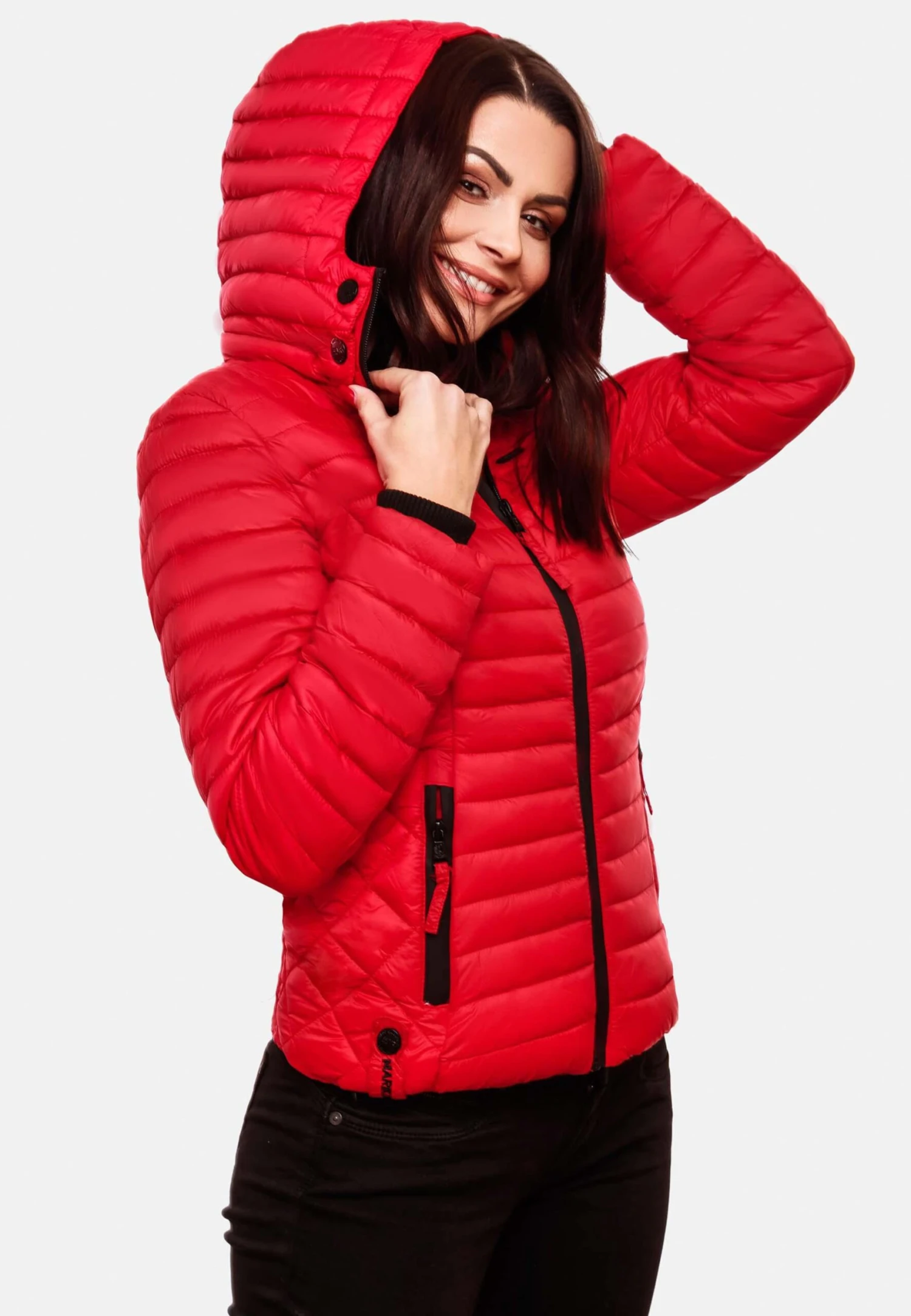 Marikoo Vestes De Mi-saison Veste Mi-saison Samtpfote Femme Rouge 7 Marikoo Vestes De Mi-saison Veste Mi-saison Samtpfote Femme Rouge – Image 5