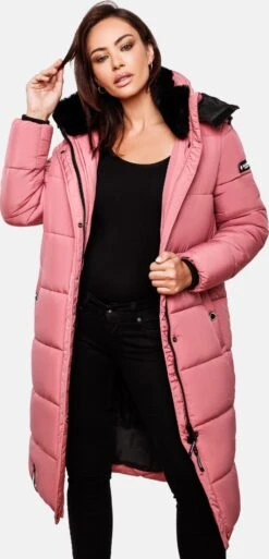Marikoo Manteaux Dhiver Manteau D’hiver Femme Rose -Veste Mode d96ec0ae0b4641a1b38c0ab025e1f0ce