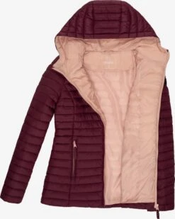 Marikoo Vestes De Mi-saison Veste Mi-saison Asraa Femme Bordeaux -Veste Mode d9c1ba6eeb7e86a644bfaa2a9c0b2df2