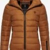 Marikoo Vestes Dhiver Veste D’hiver Poison Femme Marron -Veste Mode da0b13439af5aa5be5d25d211cafbb65