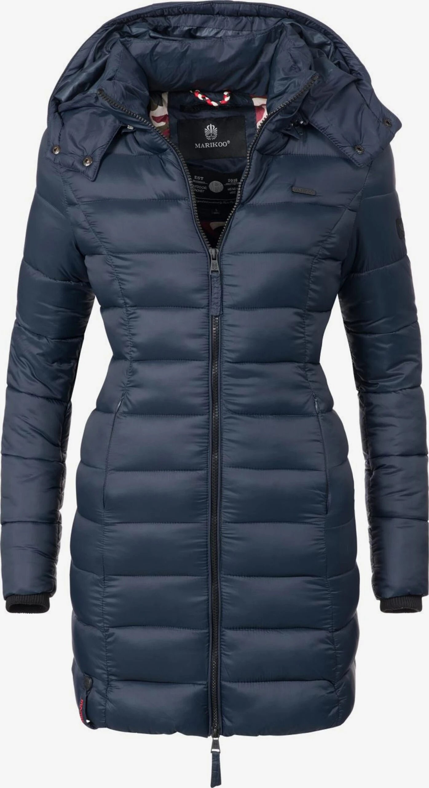 Marikoo Manteaux Courts Manteau D’hiver Abendsternchen Femme Bleu Nuit