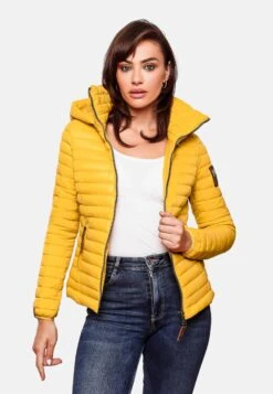 Marikoo Vestes De Mi-saison Veste Mi-saison Löwenbaby Femme Jaune -Veste Mode da80608fd009847740fc2b5cb8240d96