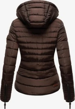 Marikoo Vestes Matelassées Veste D’hiver Amber Femme Brun Foncé -Veste Mode dddca2876857c3628ee97d7d97701350