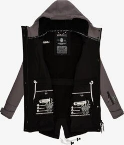 Marikoo Manteaux De Pluie Manteau Fonctionnel Zimtzicke Femme Taupe -Veste Mode ddeb123f829b2949de5fc230bfed0ee4