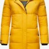 Marikoo Manteaux Dhiver Manteau D’hiver Femme Jaune -Veste Mode de281f6ccf4425f0b34553bf183b674e