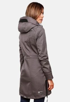 Marikoo Parkas Parka Mi-saison Femme Gris Foncé -Veste Mode df20ebbd4292900d301880f524bfb54f