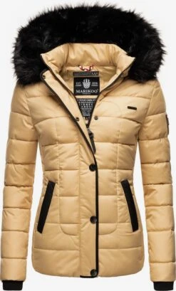 Marikoo Vestes Dhiver Veste D’hiver Unique Femme Beige