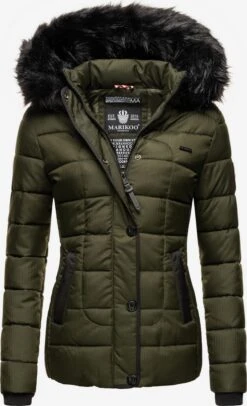 Marikoo Vestes Dhiver Veste D’hiver Unique Femme Olive