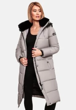 Marikoo Manteaux Dhiver Manteau D’hiver Femme Gris -Veste Mode dff5b62c62215f2f1184149573a66d37