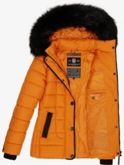 Marikoo Vestes Dhiver Veste D’hiver Unique Femme Orange -Veste Mode e0a8cd1e73bcef74da9d7264435375de