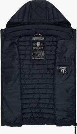 Marikoo Vestes Sans Manches Gilet Hasenpfote Femme Bleu Nuit -Veste Mode e1c7b0f21f56c6c6b885e01ebec1abb9