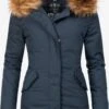 Marikoo Parkas Parka D’hiver Karmaa Femme Bleu Foncé