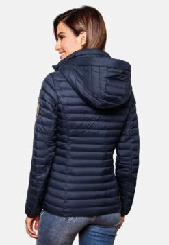 Marikoo Vestes De Mi-saison Veste Mi-saison Löwenbaby Femme Bleu -Veste Mode e55eb29cf3aab53b2e773ca0200b76b6