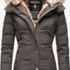 Marikoo Vestes Matelassées Veste D’hiver Nekoo Femme Taupe -Veste Mode e55ec661c65eec006416c67f43e66a38