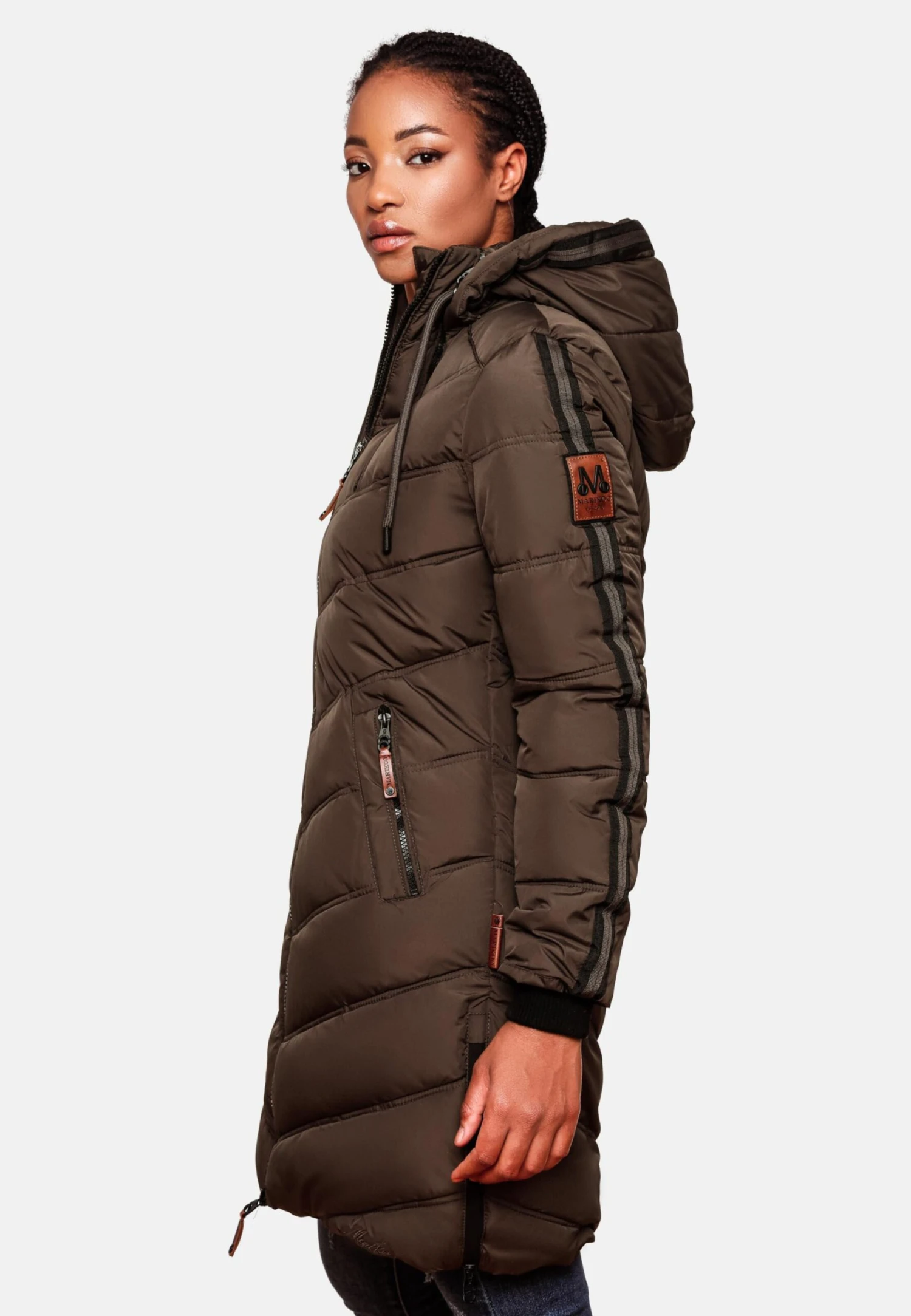 Marikoo Manteaux Dhiver Manteau D’hiver Armasa Femme Marron 8 Marikoo Manteaux Dhiver Manteau D’hiver Armasa Femme Marron – Image 6