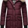 Marikoo Manteaux Dhiver Manteau D’hiver Chaskaa Femme Bordeaux -Veste Mode e6f35124360219e51ea1336fde14e4a3