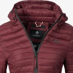 Marikoo Vestes De Mi-saison Veste Mi-saison Samtpfote Femme Bourgogne -Veste Mode e71187967aa35bfe627dc5cdfd8853f9