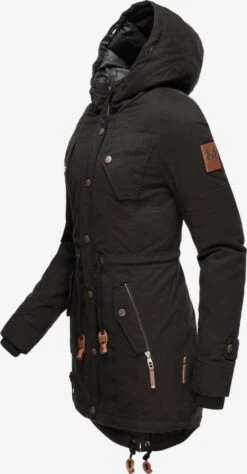 Marikoo Parkas Parka D’hiver La Viva Femme Noir -Veste Mode e7d8d3c6c54d526d954942afe20d8f46