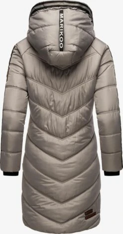 Marikoo Manteaux Dhiver Manteau D’hiver Armasa Femme Gris -Veste Mode e7edde8e93b94d90720feb852116f39a
