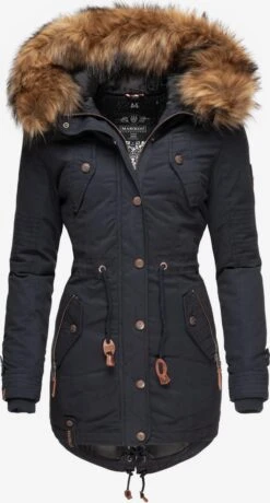 Marikoo Parkas Parka D’hiver Femme Bleu Nuit
