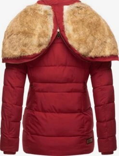 Marikoo Vestes Dhiver Veste D’hiver Nekoo Femme Rouge -Veste Mode ea1c504043579d57e35ed0cf7d7cae77