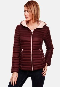 Marikoo Vestes De Mi-saison Veste Mi-saison Asraa Femme Bordeaux -Veste Mode eb59b522702e6e537a69f7fdb10a4991