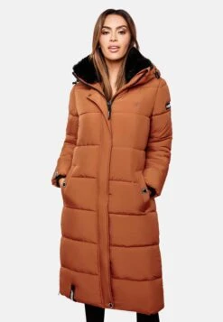 Marikoo Manteaux Dhiver Manteau D’hiver Femme Cognac -Veste Mode ebe470424ac280ae0679ed84e4e6f351