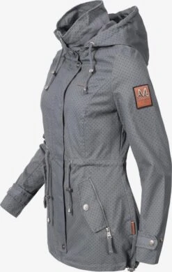 Marikoo Parkas Parka Mi-saison Nyokoo Femme Gris Basalte / Gris Argenté -Veste Mode ec10ee815b11e860adc9457941fdb663