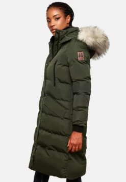 Marikoo Manteaux Dhiver Manteau D’hiver Schneesternchen Femme Vert -Veste Mode ec2f3da273164cf8ec58dad5be2ced9f