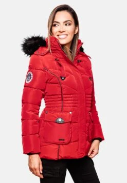 Marikoo Vestes Dhiver Veste D’hiver Vanilla Femme Rouge -Veste Mode ecec20f568eef3ce74684aa18faa8f39