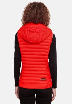 Marikoo Vestes Sans Manches Gilet Hasenpfote Femme Orange Fluo -Veste Mode ed03292decce7a70d05215c1f3e987db