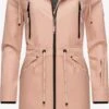 Marikoo Parkas Parka Mi-saison Femme Rose -Veste Mode ed591e1c91ad4c5a2dc6aa339230a763