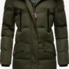Marikoo Manteaux Dhiver Manteau D’hiver Schneesternchen Femme Vert