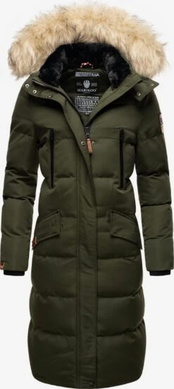 Marikoo Manteaux Dhiver Manteau D’hiver Schneesternchen Femme Vert