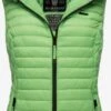 Marikoo Vestes Sans Manches Gilet Femme Vert -Veste Mode efc7ca7b9d8100016b16bc3d313280a5