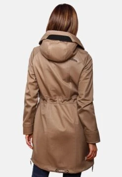 Marikoo Parkas Parka Mi-saison Femme Beige Foncé -Veste Mode f0c119bb3b082f716b7aa71bd61b6b7e