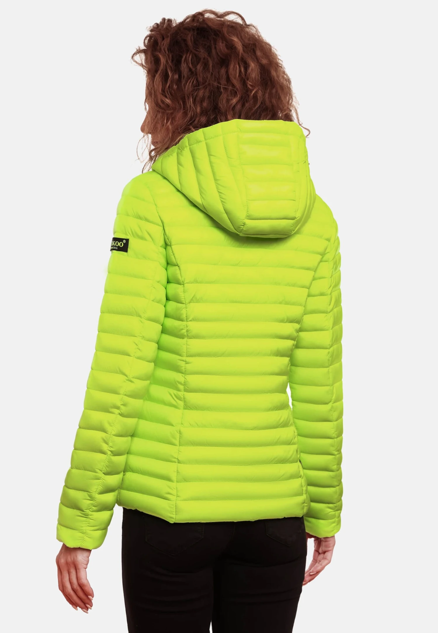 Marikoo Vestes De Mi-saison Veste Mi-saison Asraa Femme Vert Fluo 9 Marikoo Vestes De Mi-saison Veste Mi-saison Asraa Femme Vert Fluo – Image 7