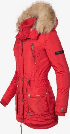 Marikoo Parkas Parka D’hiver Grinsekatze Femme Rouge -Veste Mode f2956045bfb80b488f1afa4823c77ac3