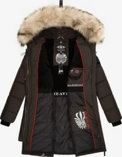 Marikoo Manteaux Dhiver Manteau D’hiver Chaskaa Femme Gris Basalte -Veste Mode f37449cb03a034fbe46c949eca715a06