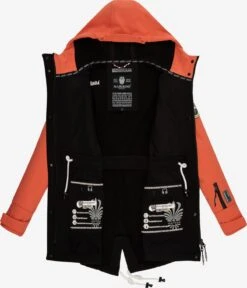 Marikoo Manteaux De Pluie Manteau Fonctionnel Zimtzicke Femme Pêche -Veste Mode f44a54dfd8f9dc8e182aa2dff8de911e