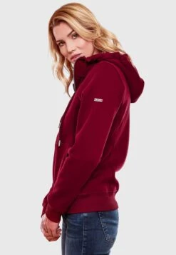 Marikoo Sweats Zippés Veste De Survêtement Setsunaa Femme Bordeaux -Veste Mode f498bee9225500694d1a90c05f0893ea