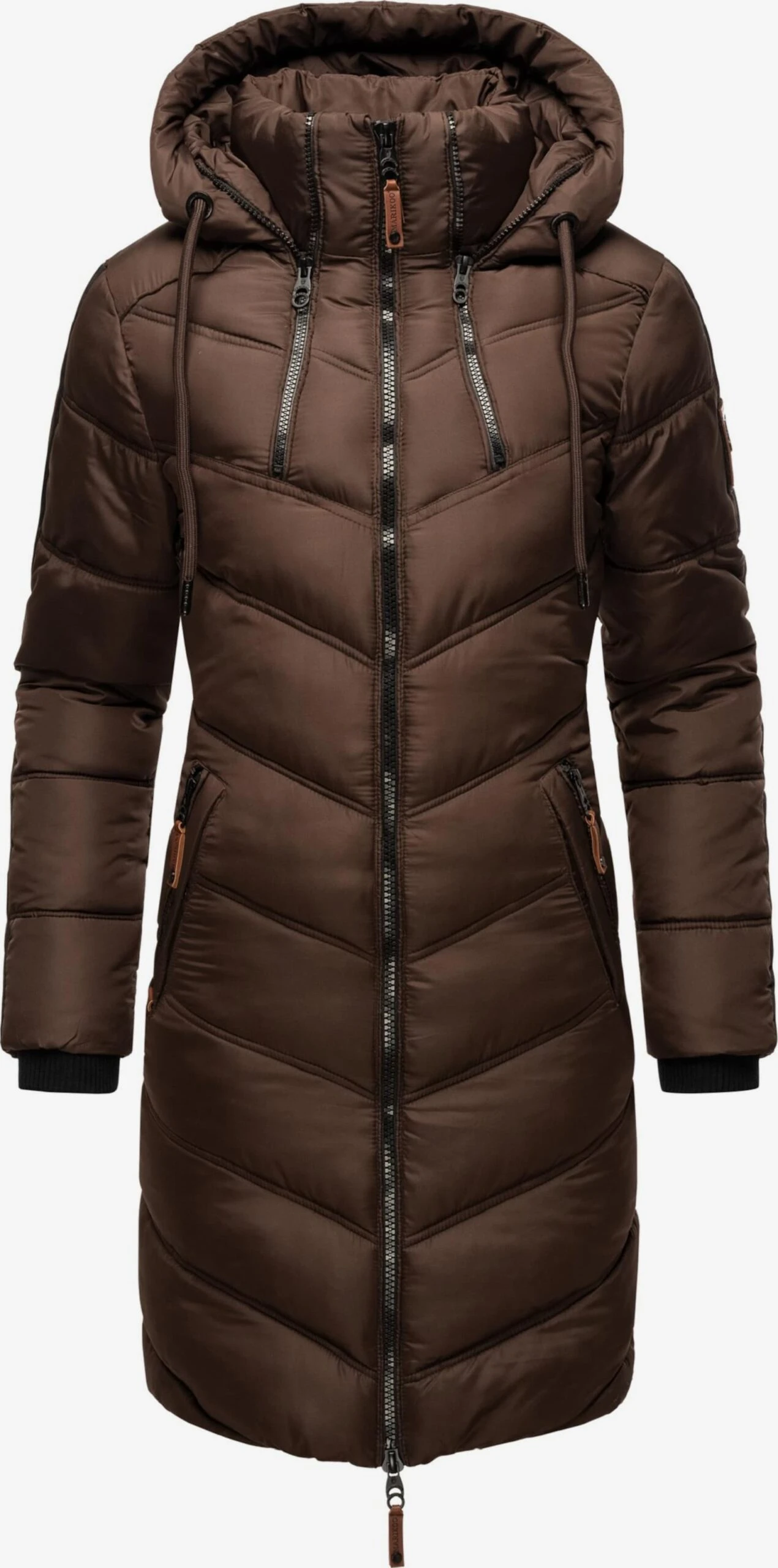 Marikoo Manteaux Dhiver Manteau D’hiver Armasa Femme Marron 3 Marikoo Manteaux Dhiver Manteau D’hiver Armasa Femme Marron