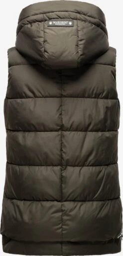 Marikoo Vestes Sans Manches Gilet Zarinaa Femme Anthracite -Veste Mode f64eafeee5ccdc48dd94f9ab6f67e552