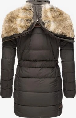 Marikoo Manteaux Courts Manteau D’hiver Femme Gris Basalte -Veste Mode f786a2744bffc999b1a5702dbbb22eac