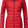 Marikoo Manteaux Dhiver Manteau D’hiver Rose Femme Rouge -Veste Mode f9aaa115fd273f17e05fe6304c99b069