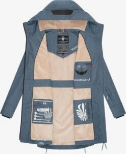 Marikoo Parkas Parka Mi-saison Femme Bleu -Veste Mode f9f8d848510b958965e36bb0c980fb6b