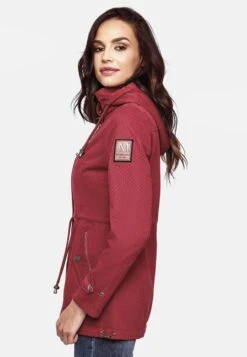 Marikoo Parkas Parka Mi-saison Nyokoo Femme Rouge / Bourgogne -Veste Mode fafffb212d674ff8f56e4e91989395f4