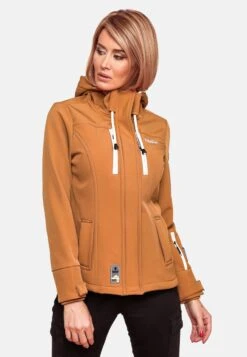 Marikoo Vestes De Mi-saison Veste Mi-saison Kleine Zicke Femme Caramel -Veste Mode fb194b93be9674323cdf8d7d392025d5